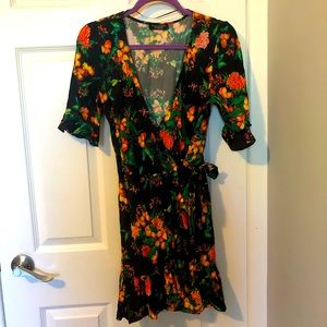 Zara Floral Wrap Dress